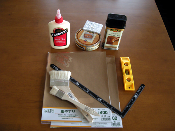 自作スピーカスタンド使用接着剤ほか画像